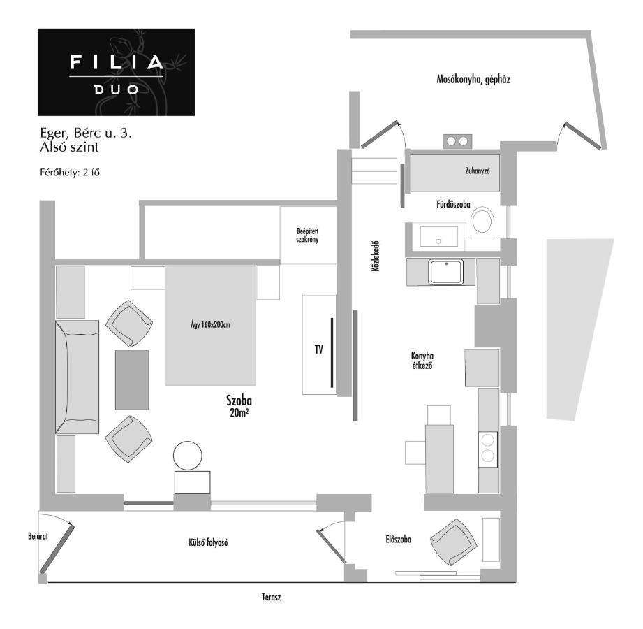 Filia Apartman Eger Luaran gambar