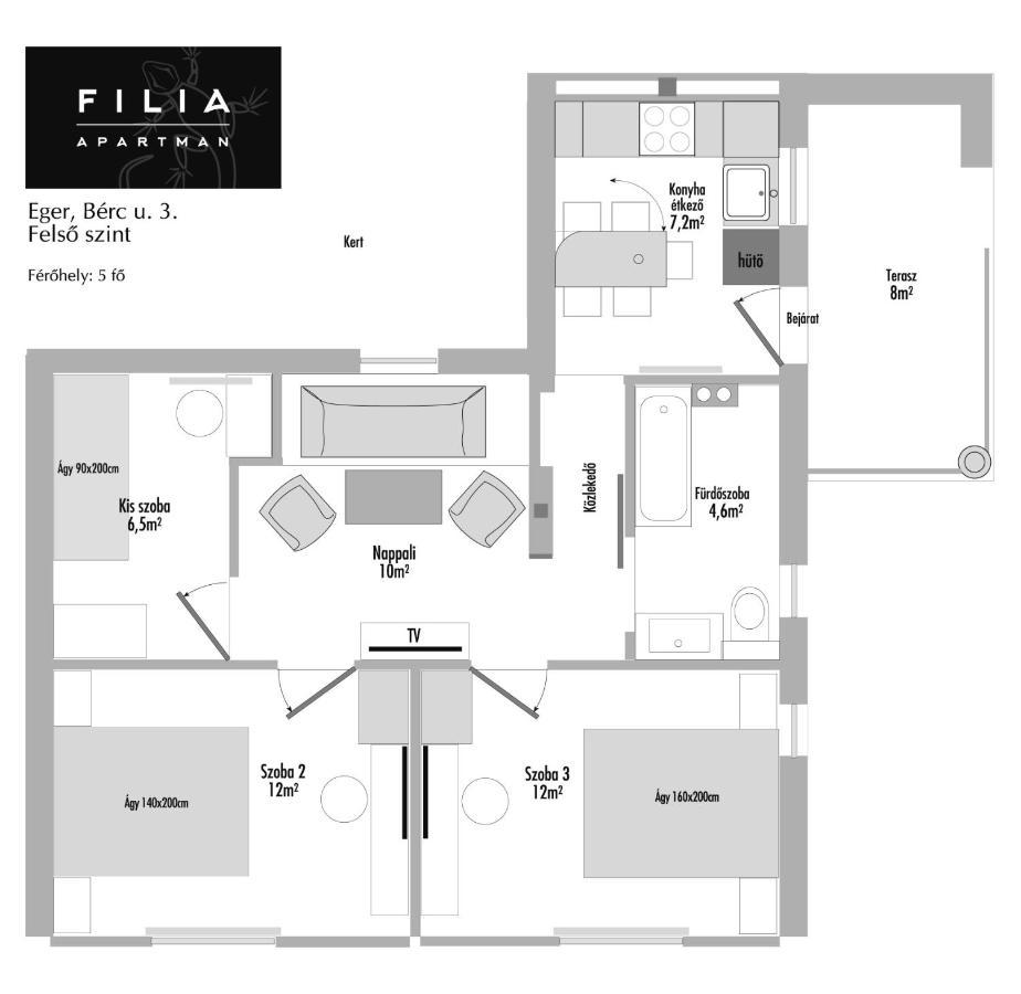 Filia Apartman Eger Luaran gambar
